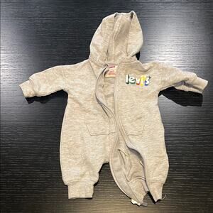 Levi's Gray Kids One Piece Newborn
